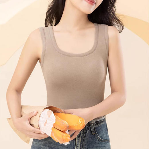 裁缝学苑AQ575德绒保暖背心带胸垫纸样女装打底吊带内搭免穿文胸一体样板 商品图2