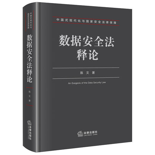 数据安全法释论 陈文著 法律出版社 商品图0