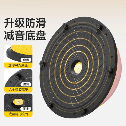 【双重防爆安全结实❗️升级防滑减音底盘】波速球儿童半圆平衡球感统训练器蹦蹦球瑜伽半球脚踩波比家用健身。jb 商品图3