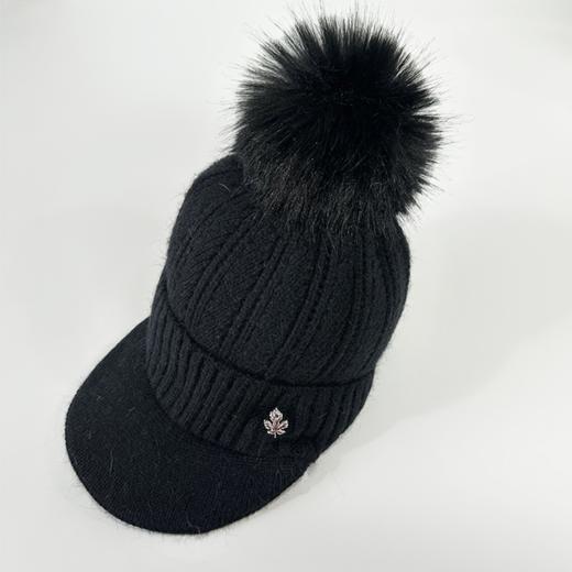 壁虎瑜伽【2512PJ471】秋冬毛球 鸭舌针织帽（5天发货） 商品图6