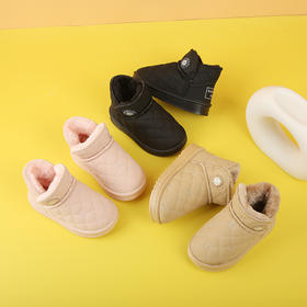 YOUR .DUCK小黄鸭新款儿童雪地靴男女童冬季加厚加绒保暖棉鞋防滑儿童棉靴子22-36