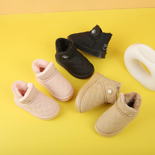 YOUR .DUCK小黄鸭新款儿童雪地靴男女童冬季加厚加绒保暖棉鞋防滑儿童棉靴子22-36 商品图0
