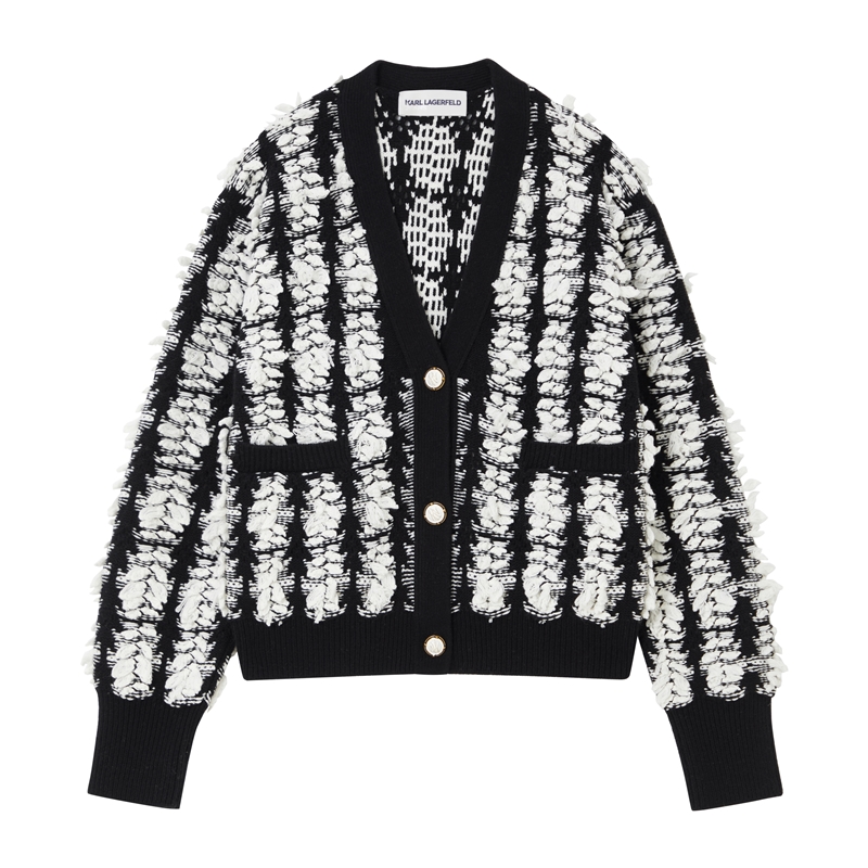 【KARL LAGERFELD】开襟毛衫