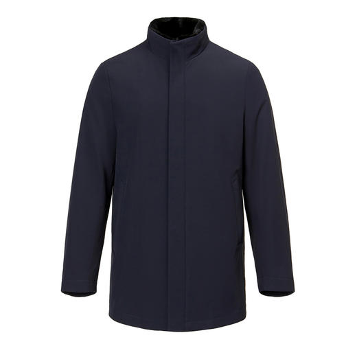 【门店同款】圣得西2025年冬季男士水貂毛领兔毛内胆通勤易搭尼克服
 商品图11