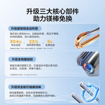 统帅海尔出品 60升扁桶电热水器京东自营上门安装2200W节能速热一级能效家用储水式F1PROK 商品图7