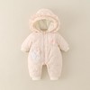 婴幼儿冬季款加厚女宝宝外穿连帽连体衣甜美可爱爬服加绒保暖棉服 商品缩略图0