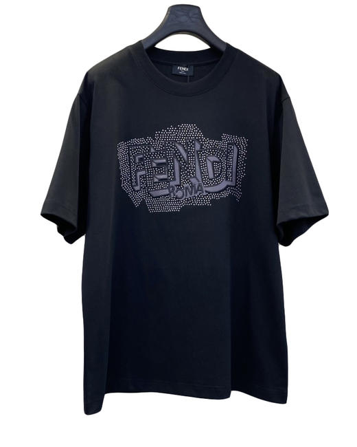 中性款刺绣棉质短袖T恤he011 商品图0