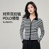 【显瘦-坑条针织衫】逸阳春款修身显瘦弹力POLO领羊毛打底衫上衣3381 商品缩略图4