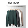 LILY MOON港风肌理感圆领宽松卫衣 商品缩略图0