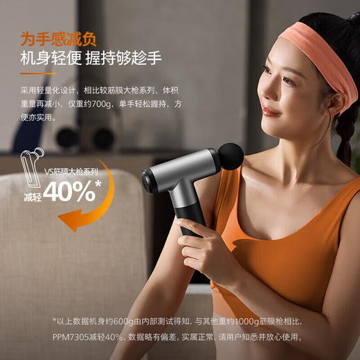 飞利浦筋膜枪PPM7305全身肌肉按摩器专业级家用健身肌肉仪肩颈腰椎腿颈 商品图0