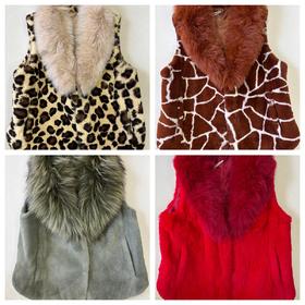 SZ6PH60胭脂皮草马甲秋冬新款时尚百搭保暖