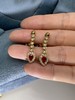 【挚友限定】灵蛇 18k金红宝石钻石耳夹 经典围镶款 耳坠红宝石0.8ct 钻石0.75ct  优雅耳坠款 弹力双夹 4.8g 商品缩略图3