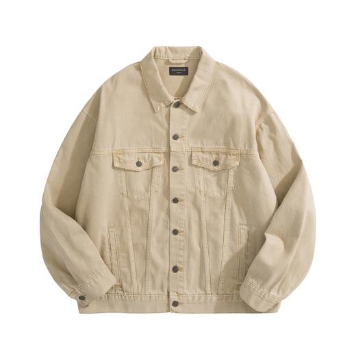 中性款破损刺绣牛仔外套zh004 商品图0