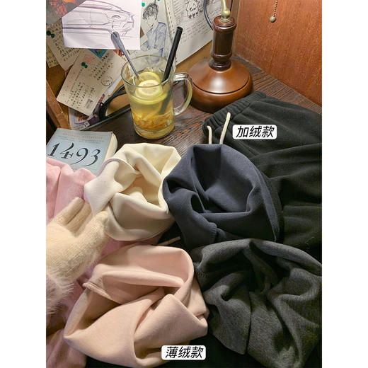 <曾小咸推荐>3.2现货秒杀！微信超特价！抽绳直筒休闲裤（加绒） 日常169.99 立减90 秒杀79.99！水蓝色加绒卫衣 秒杀89.99！！假两件针织衫 秒杀79.99！！ 商品图3