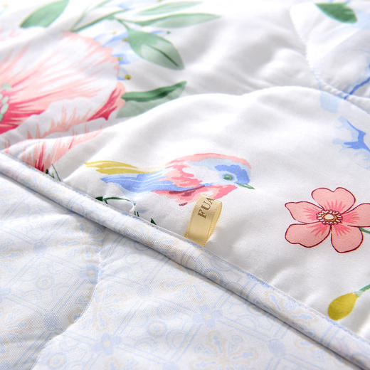 富安娜（FUANNA）七孔抗菌印花夏被-巧若芙蓉203*229cm 商品图3