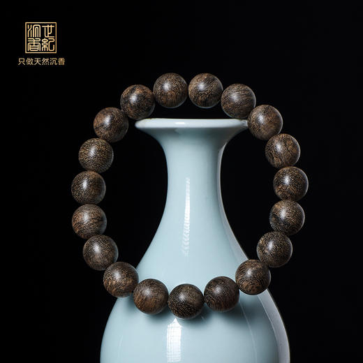 天然达拉干沉香手串 九分沉 11.5mm*19颗 13克 SP9664 商品图0