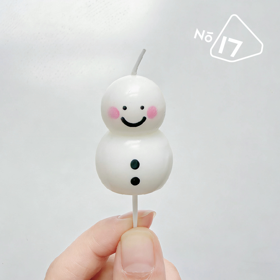 小雪人蜡烛