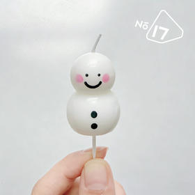 小雪人蜡烛