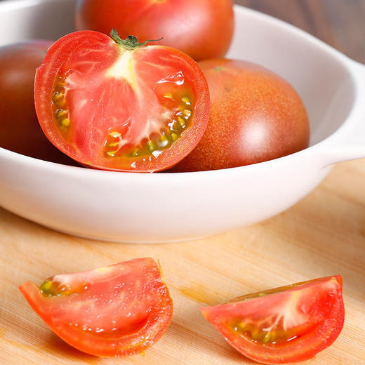 【塔塔蜜水果番茄】西红柿皮脆肉滑 酸甜可口 水果番茄味浓郁 带青肩 可以生吃的番茄 商品图2