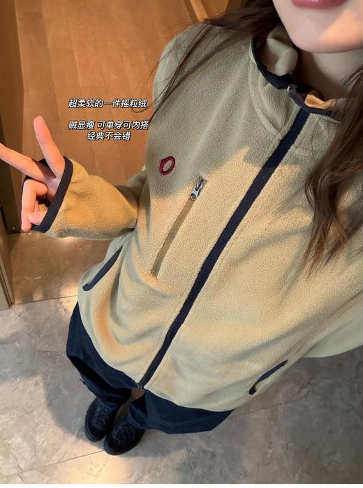 秋冬摇粒绒来啦🤍 素* AnKoRa*u 安高*  户外轻量保暖抓绒连帽外套（售后期签收3天内，不合适及时联系） 商品图4