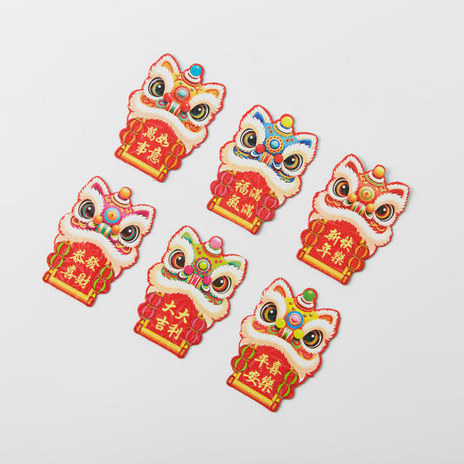 新春创意卡通磁吸冰箱贴醒狮暴富新年春节氛围装饰品 商品图0