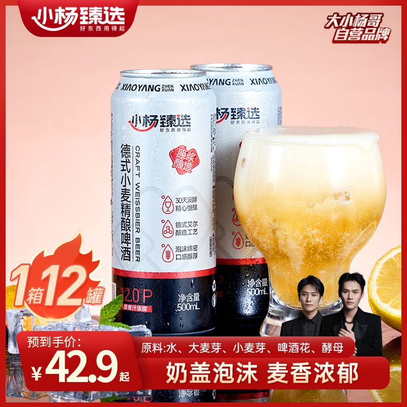 【小杨臻选】德式小麦精酿啤酒奶盖泡沫麦香浓郁