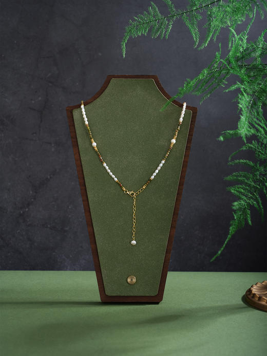 子佩集【彩韵福音】银S925珍珠项链【SGN1310001】2mm小珠4mm大珠巴洛克镀金2512 商品图2