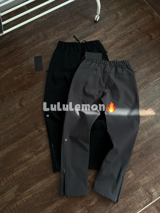 LULU经典款RunState系列男士跑步健身加绒加厚软壳防风运动速干长裤 商品图1