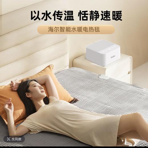海尔（Haier）水暖毯双人家用电暖毯电褥子调温除湿除螨水热毯热水循环母婴儿水暖床垫智能恒温电热毯安全取暖SN-118 商品图1