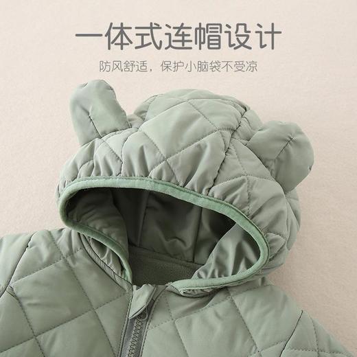 婴儿a类冬季外出连体衣加厚连帽棉服外套衣服宝宝哈衣保暖棉衣 商品图3