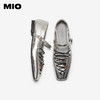 MIO米奥玛丽珍鞋2026春季新款方头粗跟复古串珠系带一字带女单鞋M261440728 商品缩略图3