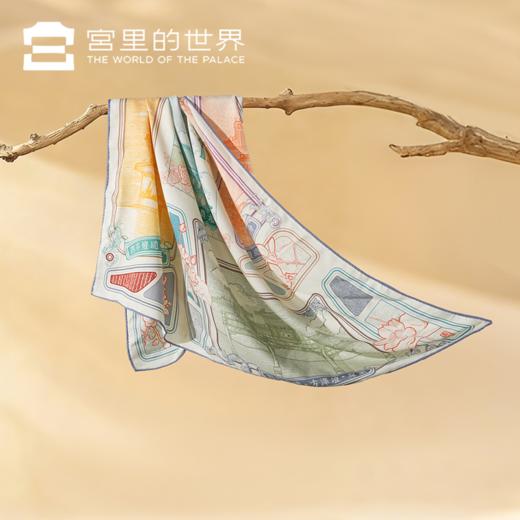 【故宫正品丝巾礼盒】2026马年新年羊绒羊毛方丝巾宫里的世界宫阙云间春节礼品 商品图1