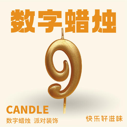 JLY炫彩数字蜡烛9 商品图0