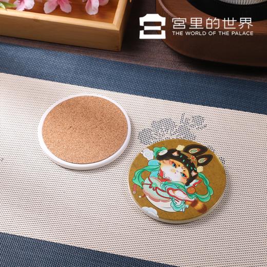 【故宫正品宫猫杯垫】2026马年新年节日猫八旗猫国风陶瓷木质潮玩杯垫山河喵潮录 商品图7