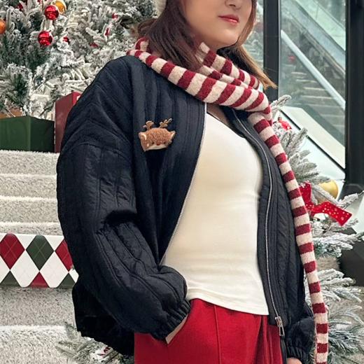 壁虎瑜伽【2512WT466】圆领轻薄夹棉外套【5天发货】 商品图2