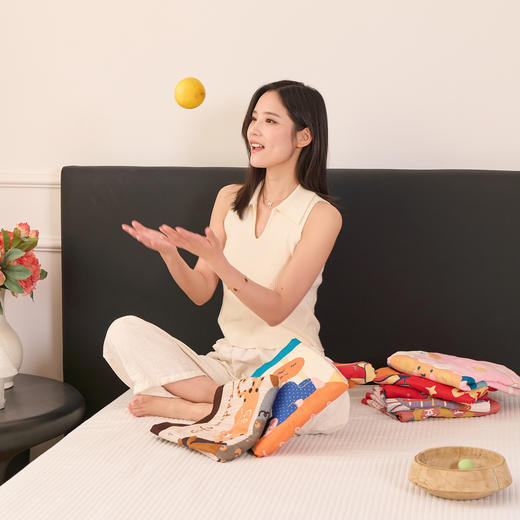 【品牌直发】加倍生活 A类纯棉八层枕巾对装-马 2条装 马年限定系列 年货节 商品图3