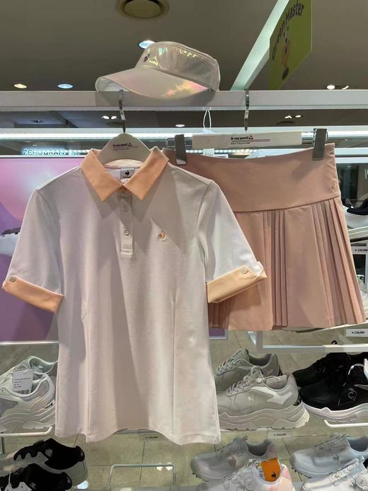 公鸡家春夏新款女士中袖撞色polo衫，POLO翻领撞色W222193 商品图3