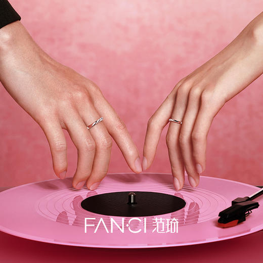 【恋爱频率闭口单戒】Fanci范琦银饰轻奢情侣对戒 纪念日送男友送女朋友礼物 商品图3