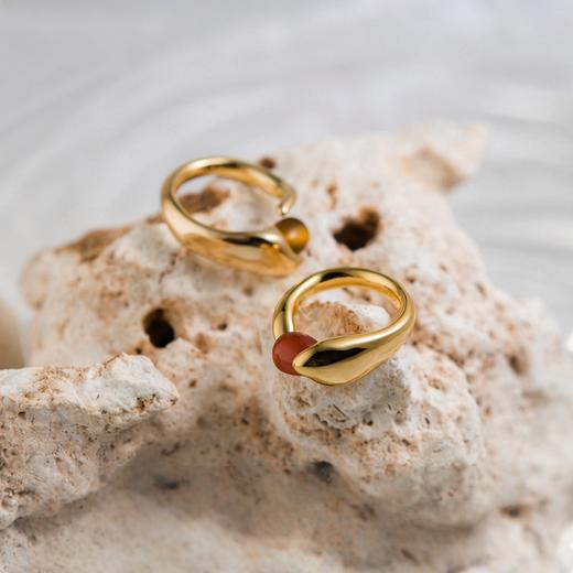 盐岛 W水滴系列水滴戒指 商品图0