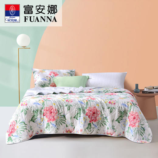 富安娜（FUANNA）七孔抗菌印花夏被-巧若芙蓉203*229cm 商品图7