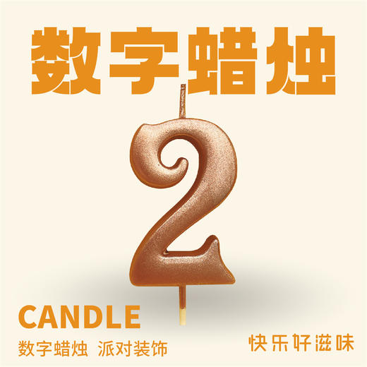 JLY炫彩数字蜡烛2 商品图0