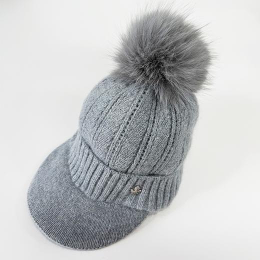 壁虎瑜伽【2512PJ471】秋冬毛球 鸭舌针织帽（5天发货） 商品图5