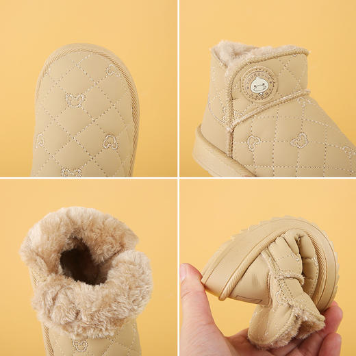 YOUR .DUCK小黄鸭新款儿童雪地靴男女童冬季加厚加绒保暖棉鞋防滑儿童棉靴子22-36 商品图6