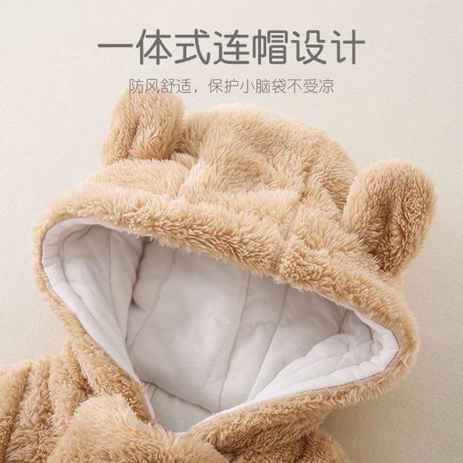 新生婴儿可爱连体衣2025秋冬a类保暖男女宝宝外出哈衣爬爬服童装 商品图3