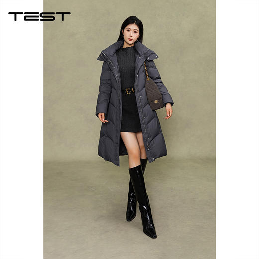 冬上新时尚修身气质保暖舒适长羽绒2254002 商品图3