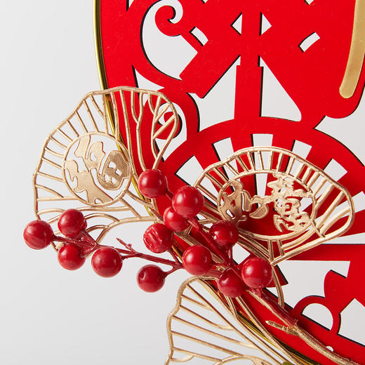 新年春节装饰挂件教室布置红果圆福中国结醒狮挂饰 商品图3