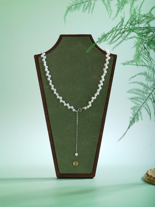 子佩集【云絮织梦】银S925珍珠项链【SPN1450001】4mm珠巴洛克2512 商品图2