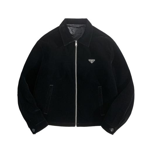 男款三角标丝绒棉夹克外套he020 商品图0