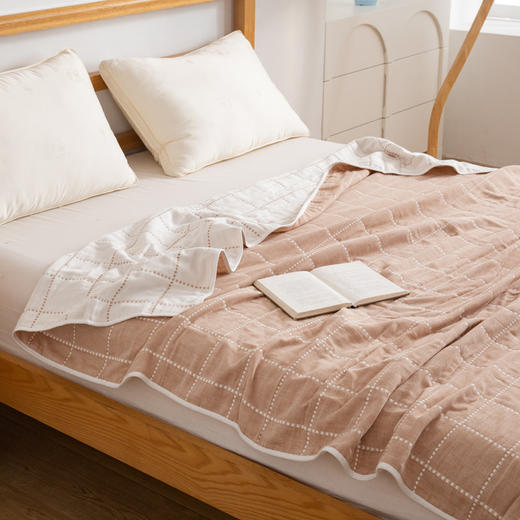 無印良品全棉六层纱毛巾被100%棉   150*200cm 商品图4