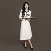法小曼*子珍专区栀子白优雅小香风半身裙套装女商务高端演讲主持人西装套裙 商品缩略图2